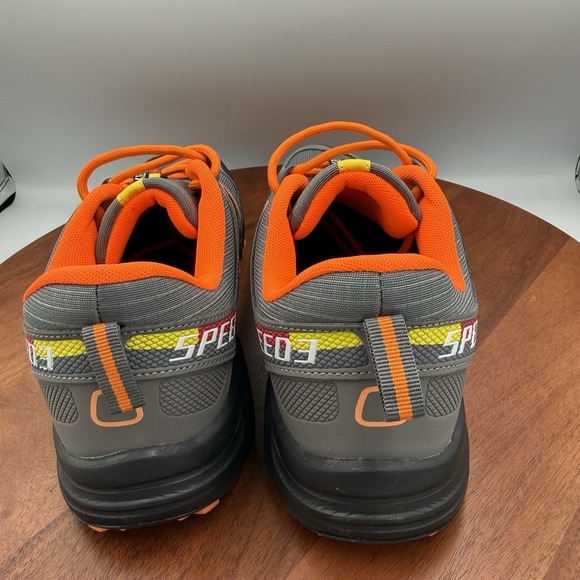 KEEP RUNNING Brand Speed 3 Running Shoes  Gray/Orange Size EU 43/US 10-10.5 - Picture 3 of 10